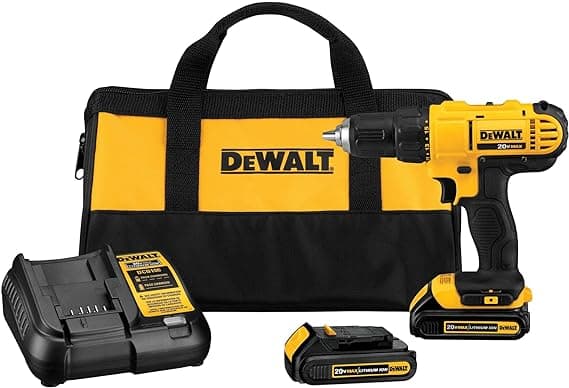 Juego de taladro compacto DeWalt DCD771C2 de 20 vatios, sin cables, de 12 pulgadas - Slide 0